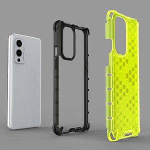Hurtel Honeycomb etui pancerny pokrowiec z żelową ramką OnePlus 9 czarny 5