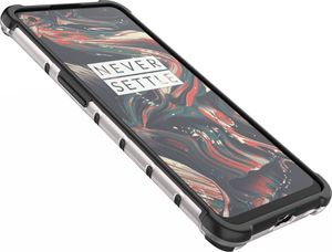 Hurtel Honeycomb etui pancerny pokrowiec z żelową ramką OnePlus 9 czarny 10