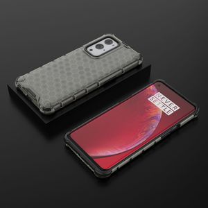 Hurtel Honeycomb etui pancerny pokrowiec z żelową ramką OnePlus 9 Pro czarny 13