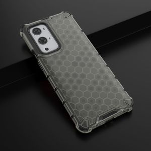 Hurtel Honeycomb etui pancerny pokrowiec z żelową ramką OnePlus 9 Pro czarny 14