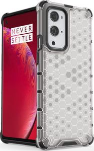 Hurtel Honeycomb etui pancerny pokrowiec z żelową ramką OnePlus 9 Pro czarny 2