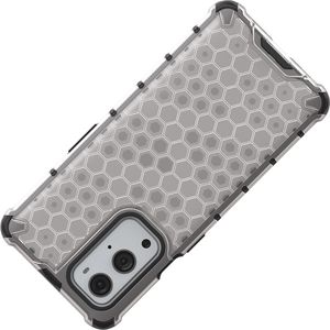 Hurtel Honeycomb etui pancerny pokrowiec z żelową ramką OnePlus 9 Pro czarny 6