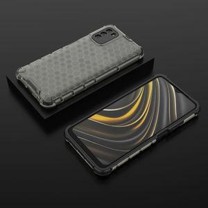 Hurtel Honeycomb etui pancerny pokrowiec z żelową ramką Xiaomi Poco M3 / Xiaomi Redmi 9T czarny 13