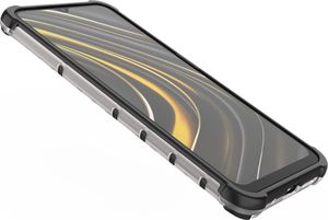 Hurtel Honeycomb etui pancerny pokrowiec z żelową ramką Xiaomi Poco M3 / Xiaomi Redmi 9T czarny 10