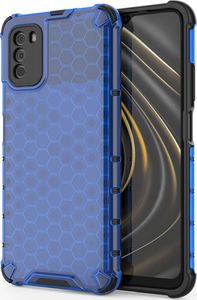 Hurtel Honeycomb etui pancerny pokrowiec z żelową ramką Xiaomi Poco M3 / Xiaomi Redmi 9T niebieski 1