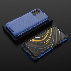 Hurtel Honeycomb etui pancerny pokrowiec z żelową ramką Xiaomi Poco M3 / Xiaomi Redmi 9T niebieski 13