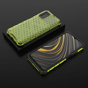 Hurtel Honeycomb etui pancerny pokrowiec z żelową ramką Xiaomi Poco M3 / Xiaomi Redmi 9T zielony 13
