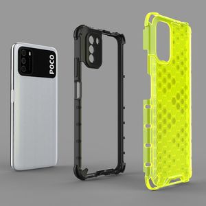 Hurtel Honeycomb etui pancerny pokrowiec z żelową ramką Xiaomi Poco M3 / Xiaomi Redmi 9T zielony 5