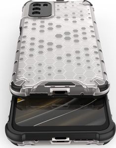 Hurtel Honeycomb etui pancerny pokrowiec z żelową ramką Xiaomi Poco M3 / Xiaomi Redmi 9T zielony 9