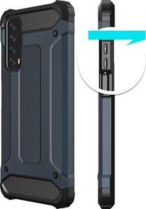 Hurtel Hybrid Armor pancerne hybrydowe etui pokrowiec Huawei P Smart 2021 czarny 5