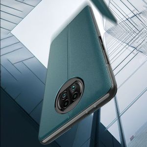 Hurtel Eco Leather View Case elegancki futerał etui z klapką i funkcją podstawki Xiaomi Redmi Note 9T 5G czarny 3