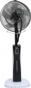 Wentylator vidaXL Stojący z mgiełką wodną i pilotem czarno-biały 2