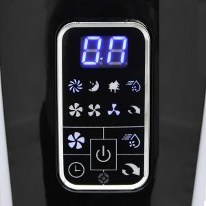 Wentylator vidaXL Stojący z mgiełką wodną i pilotem czarno-biały 6