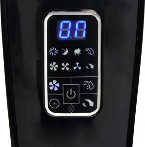 Wentylator vidaXL Stojący z mgiełką wodną i pilotem czarny 8