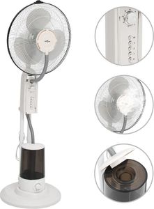 Wentylator vidaXL Stojący z mgiełką wodną biały 2