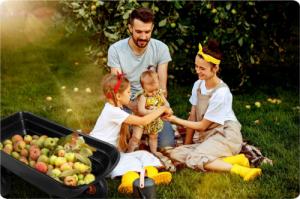 Humberg Wózek ogrodowy wywrotka 75L Humberg 4872 12