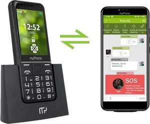 Telefon komórkowy myPhone Halo Q+ 4family Dual SIM Czarny 3