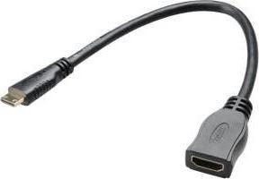 Adapter AV Akasa HDMI Mini - HDMI czarny (AK-CBHD10-25BK) 1