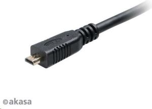 Adapter AV Akasa HDMI Micro - HDMI 0.2m czarny (AK-CBHD09-25BK) 3