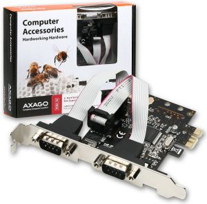 Kontroler Axagon PCIe x1 - 2x RS-232 DB9 (PCEA-S2) 1