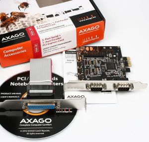 Kontroler Axagon PCIe x1 - 2x RS-232 DB9 + LPT DB25 (PCEA-SP) 4