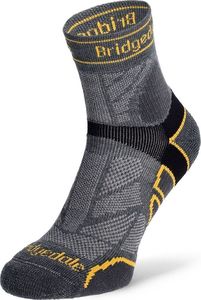 Bridgedale Skarpety biegowe Lt T2 Merino Sport 3/4 Crew - gunmetal 36 - 39 2