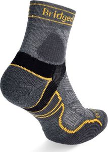 Bridgedale Skarpety biegowe Lt T2 Merino Sport 3/4 Crew - gunmetal 48+ 3