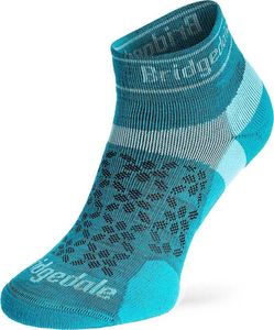 Bridgedale Skarpety biegowe damskie Bridgedale Ultra LtT2 Merino Sport Low - teal 35 - 37 1