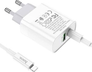 Ładowarka Hoco C80A 1x USB-A 1x USB-C 3 A (6931474740526) 6