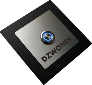 MT3CH Przycisk dzwonka do domofonu wyjścia wejścia furtki bramy drzwi Stal LED 9/12/24/230V 10x10 kwadrat biały 5