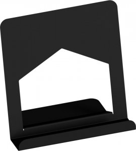 MT3CH Metalowy stojak podstawka podpórka półka uchwyt segregator organizer na płyty winylowe LP książkę telefon tablet srebrny 2