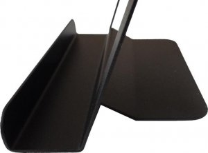 MT3CH Metalowy stojak podstawka podpórka półka uchwyt segregator organizer na płyty winylowe LP książkę telefon tablet srebrny 8