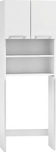 ModernHome Szafka łazienkowa 183 cm z wnęką na pralkę + półka Biała ModernHome 3