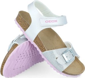 Geox Sandały dziewczęce GEOX J028MC srebrny 36 2