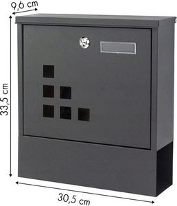 ModernHome Skrzynka na listy stalowa 4