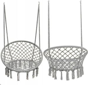 Funfit Huśtawka ogrodowa ażurowa fotel wiszący bocianie gniazdo 4