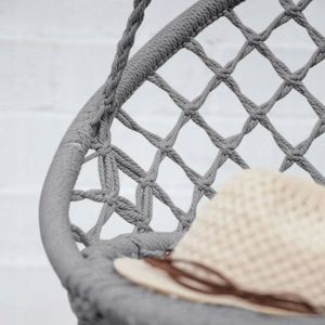 Funfit Huśtawka ogrodowa ażurowa fotel wiszący bocianie gniazdo 6