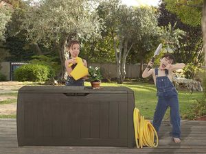 Skrzynia ogrodowa Curver Hollywood 270 l Brąz 8