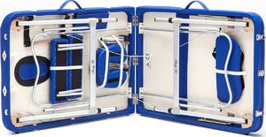 Bodyfit Stół, łóżko do masażu 3-segmentowe aluminiowe XXL 6