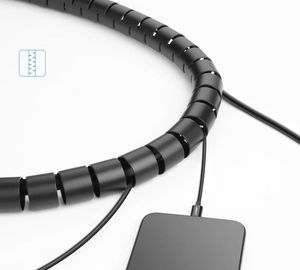 Organizer Ugreen Spirala na przewody Czarny 1 sztuka  (6957303838202) 6