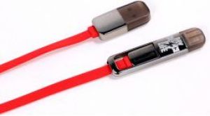 Kabel USB Remax USB /Lightning, microUSB, 1m, Czerwony (AA-1088) 1