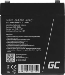 Green Cell Akumulator 12V/5Ah (AGM27) 2