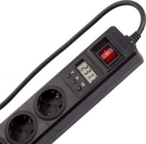 Listwa zasilająca Ledkia Lightning 3 gniazd 3 m czarna 3