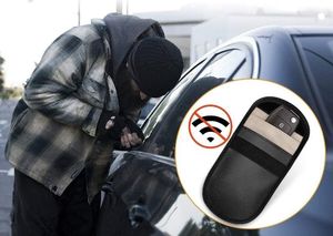 Hurtel Etui antykradzieżowe na klucze samochodowe blokujące fale radiowe Faraday Box klatka Faradaya 14 cm z 10 cm czarny 2