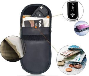 Hurtel Etui antykradzieżowe na klucze samochodowe blokujące fale radiowe Faraday Box klatka Faradaya 14 cm z 10 cm czarny 15