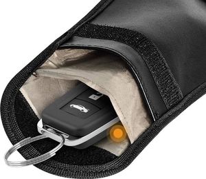 Hurtel Etui antykradzieżowe na klucze samochodowe blokujące fale radiowe Faraday Box klatka Faradaya 14 cm z 10 cm czarny 4