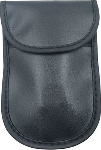 Hurtel Etui antykradzieżowe na klucze samochodowe blokujące fale radiowe Faraday Box klatka Faradaya 14 cm z 10 cm czarny 10