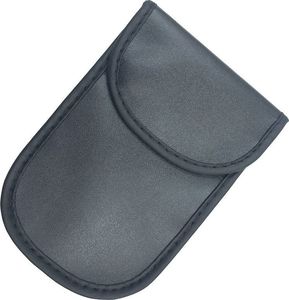 Hurtel Etui antykradzieżowe na klucze samochodowe blokujące fale radiowe Faraday Box klatka Faradaya 14 cm z 10 cm czarny 11