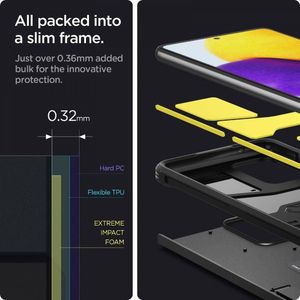 Spigen SPIGEN TOUGH ARMOR ETUI NA SAMSUNG GALAXY A72 CZARNE 4
