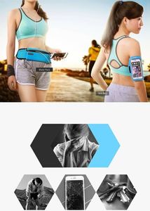 Ugreen Ugreen pas do biegania odblaskowa odblaski saszetka nerka na etui na telefon z wyjściem na słuchawki czarny (20818 LP112) 2